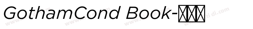 GothamCond Book字体转换